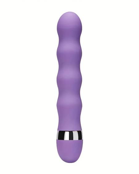 Multi-Frequency Ribbed Vibrator - Purple