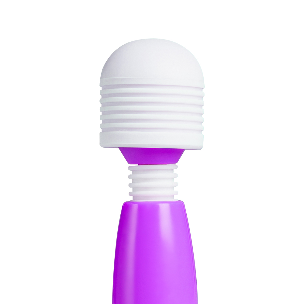 Purple Mini Wand Massager with Diamonds - Image 4
